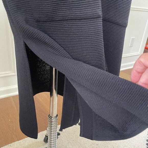 Exclusively Misook Cardigan Blazer Tunic Dress Black XS ￼ - Picture 5 of 12